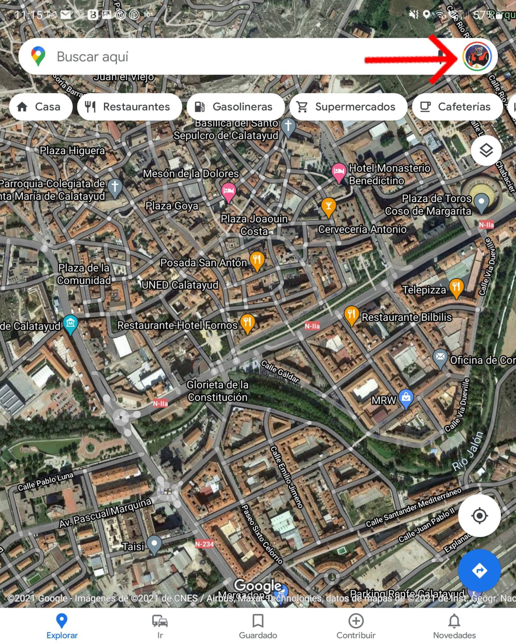Cómo iniciar Google Maps siempre con la vista desde el satélite