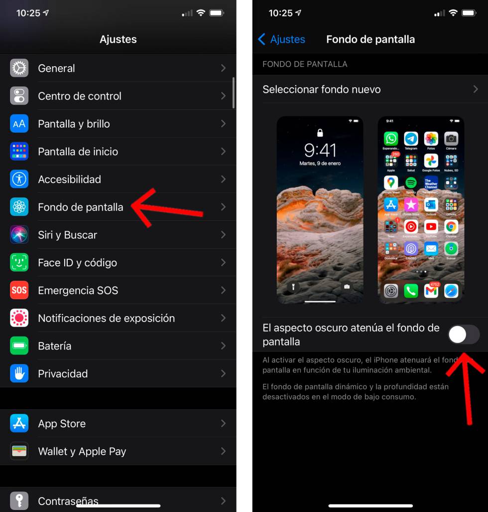 Cómo atenuar el fondo de pantalla de tu iPhone cuando tienes el 'modo  oscuro' activado | Lifestyle | Cinco Días