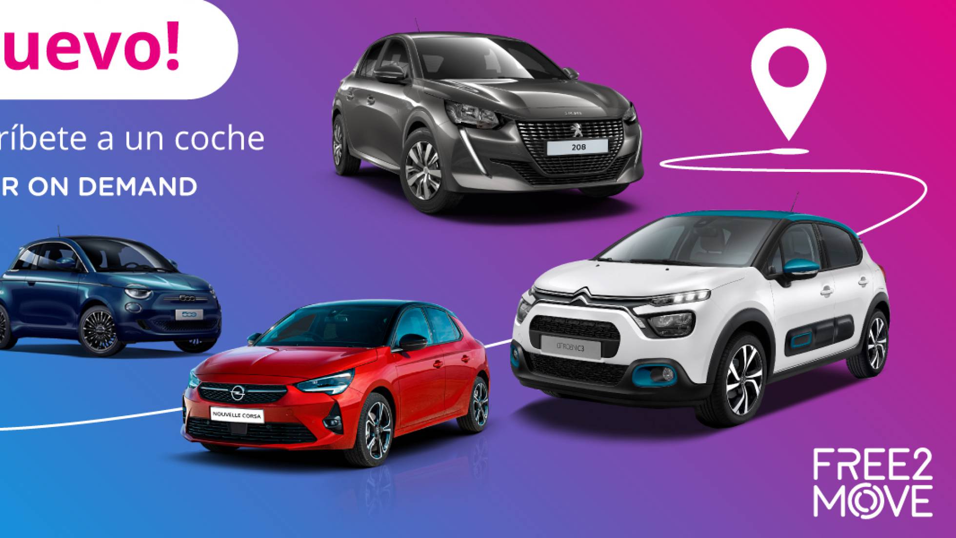 Free2Move lanza en España su servicio de alquiler de coches flexible y ...