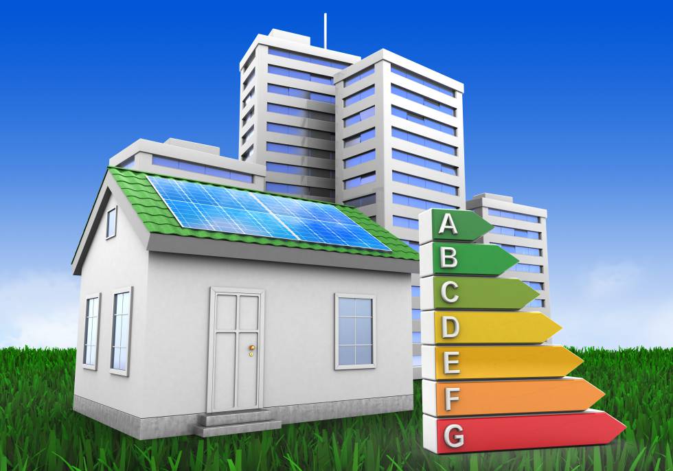 Energy efficiency label, where A is the best rating and G is the worst.