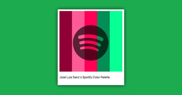 Spotify colour palette
