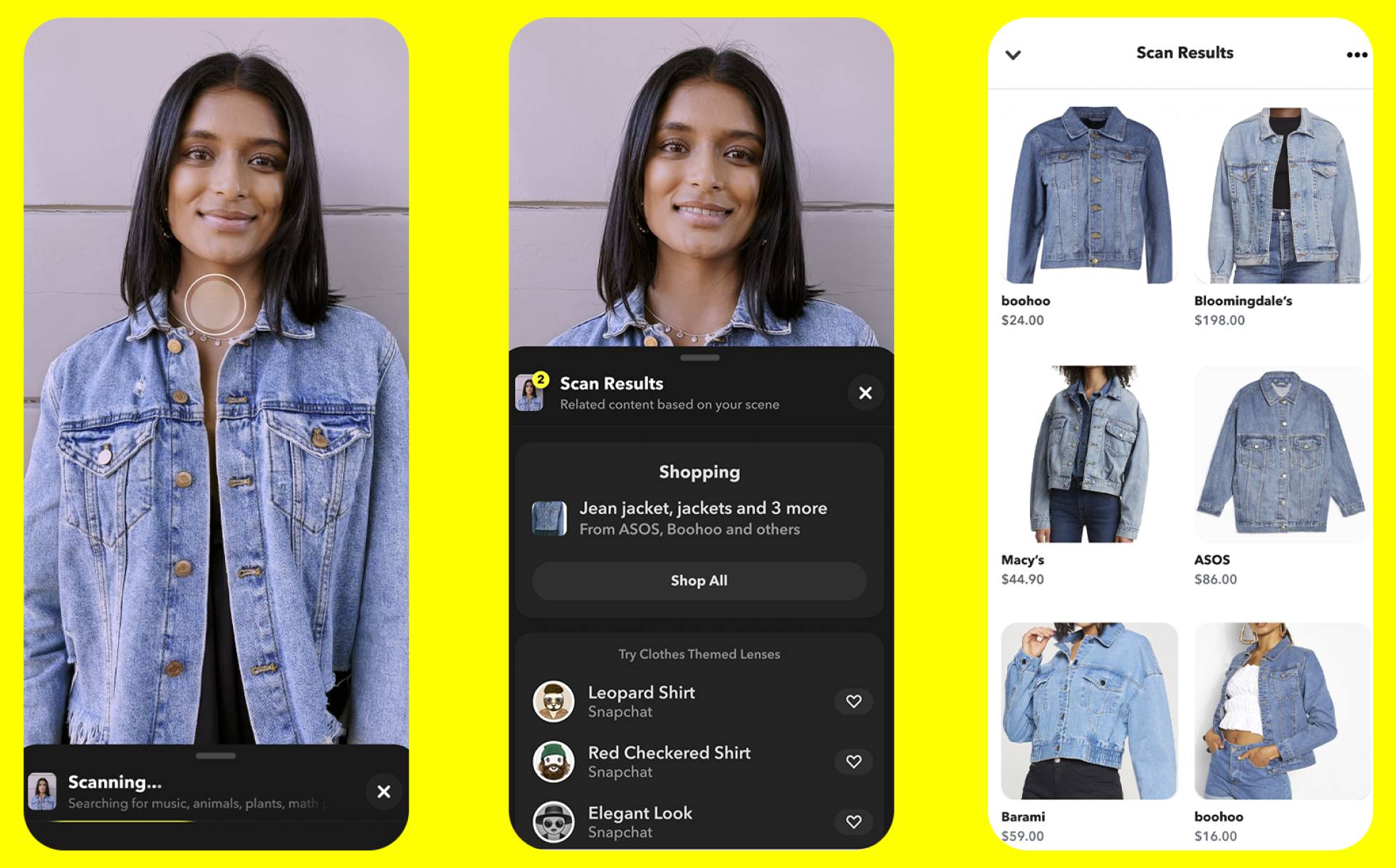 Snapchat agrega identificador de objetos