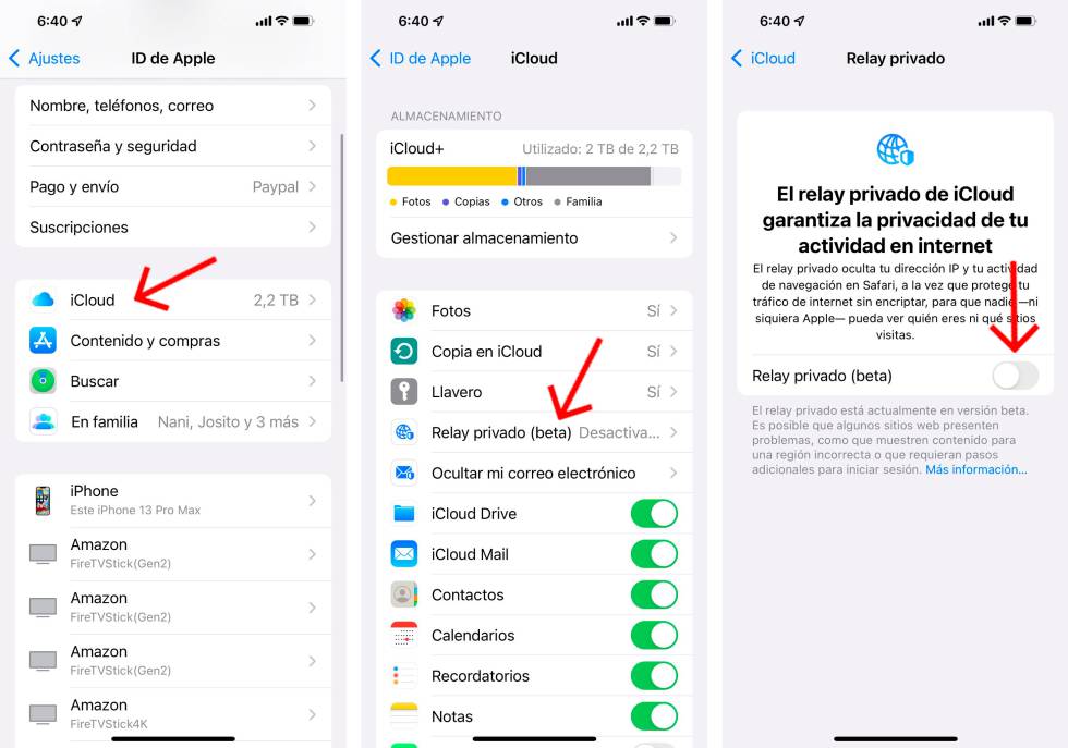 Activate iCloud 'Private Relay'.