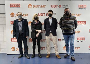 Just Eat, CC OO y UGT pactan el primer convenio de 'riders' con un salario base de 8,5 euros por hora