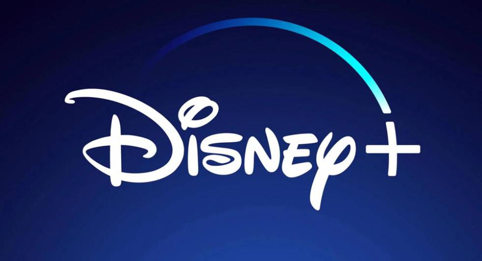 Logotip de Disney+ con fondo de color azul