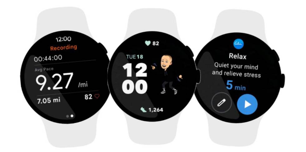 Samsung smartwatch with Wear OS