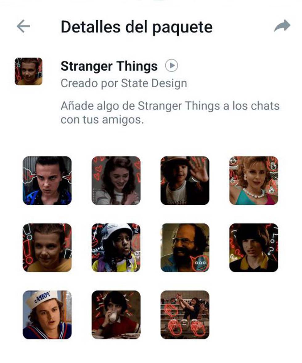New Stranger Things WhatsApp stickers