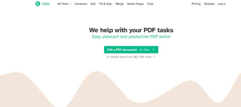Editor de PDFs Sedja