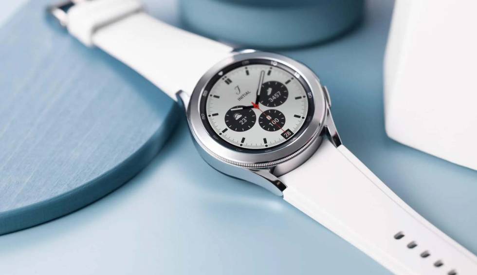 White Samsung Galaxy Watch