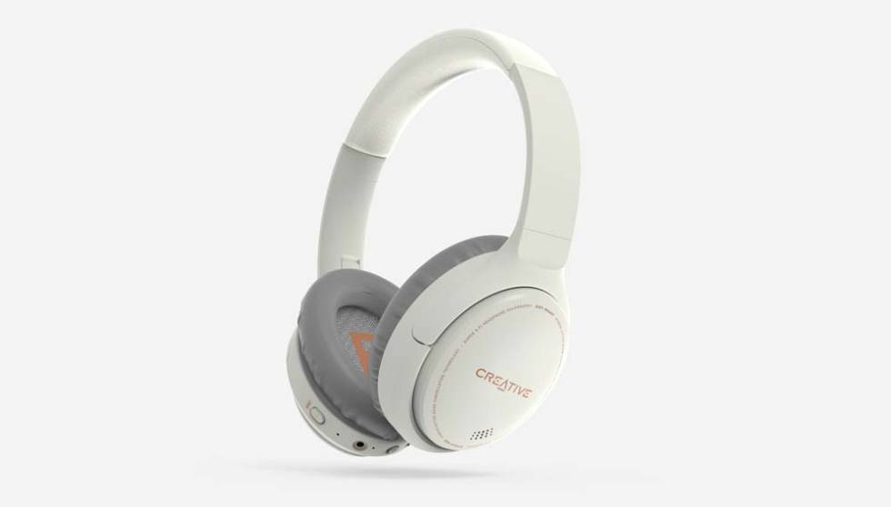 White Creative Zen Hybrid Headphones