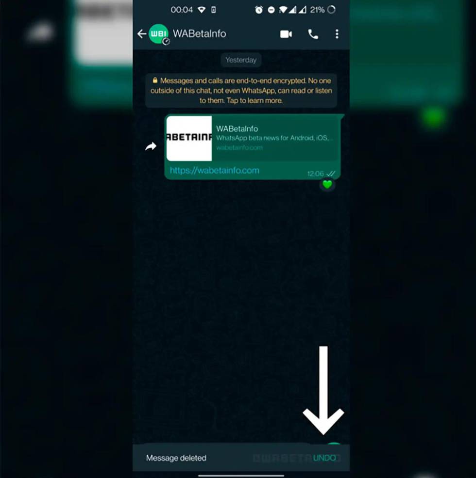 New option to recover messages on WhatsApp