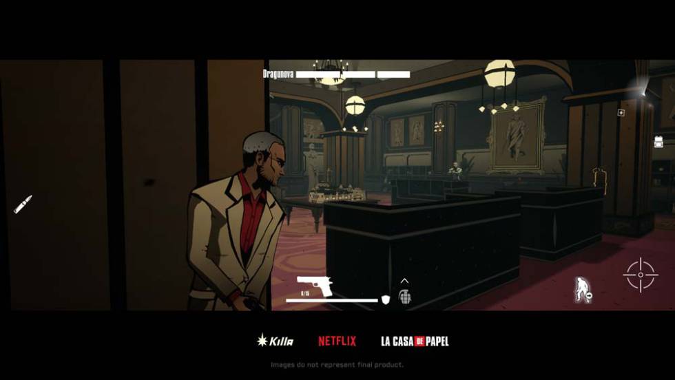 The interface of the Netflix game La Casa de Papel