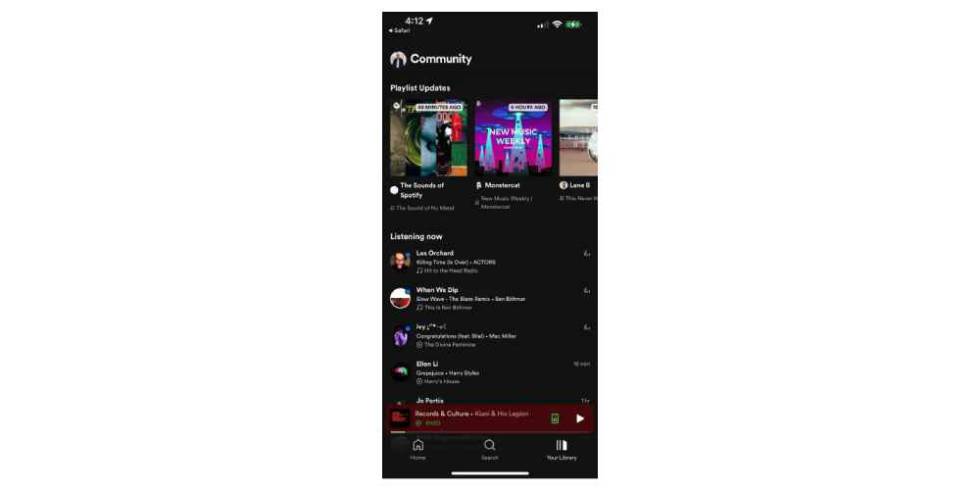Spotify Community Interface