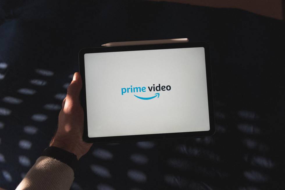 Prime Video logo on tablet
