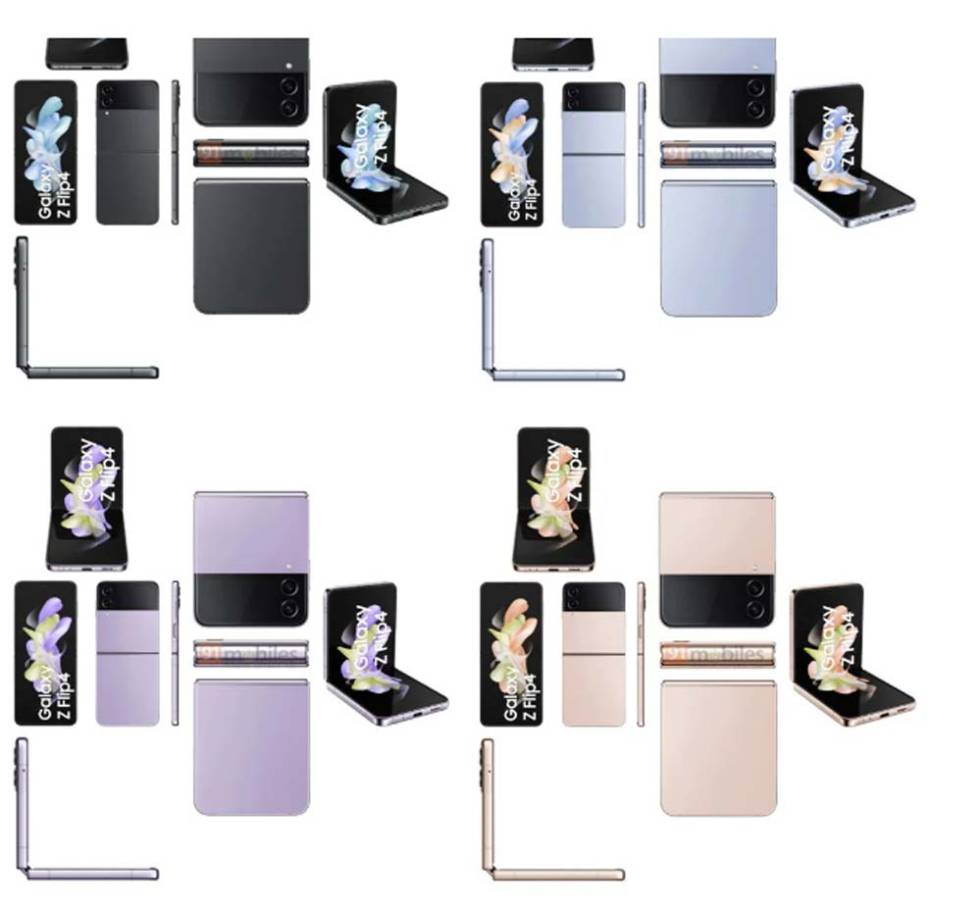 Colors of the future Samsung Galaxy Z Flip 4