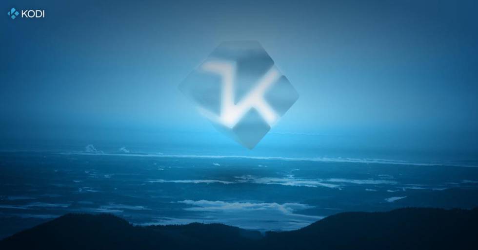 Kodi logo with background