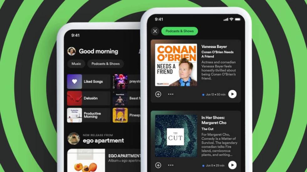 New Spotify Home for smartphones