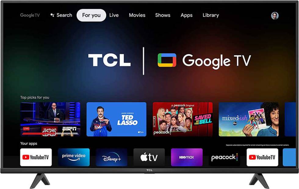 Google TV OS on TCL TV