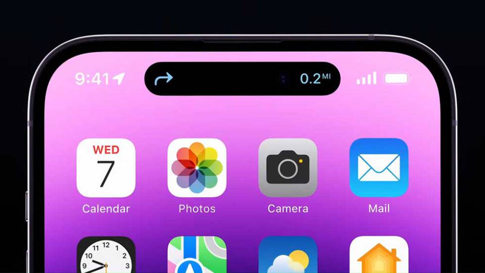 New notch in iPhpne 14 Pro
