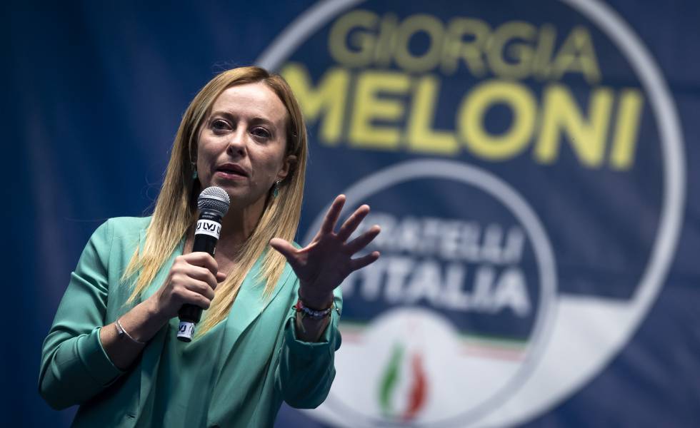 Giorgia Meloni, leader of the Brothers of Italy party.