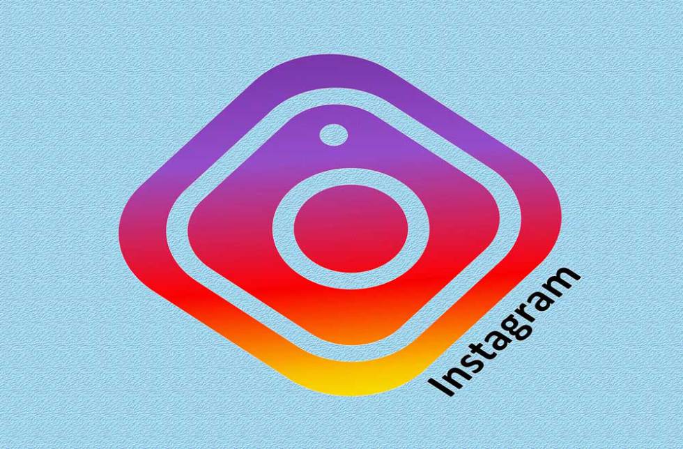 Instagram logo with white background