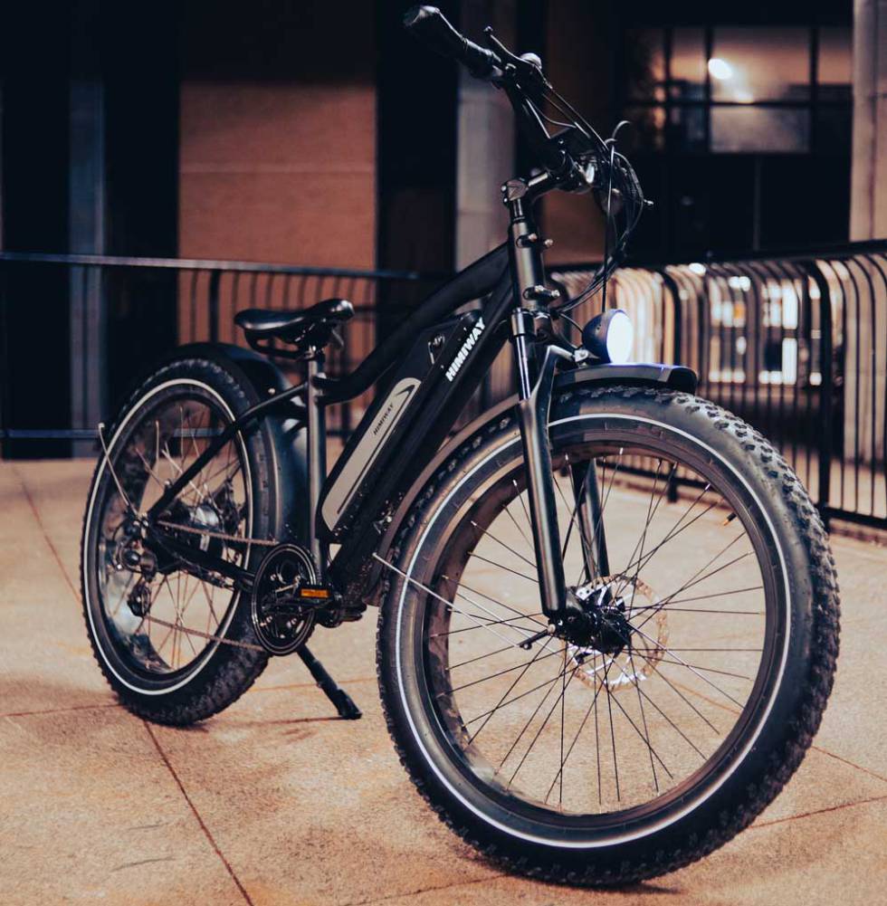 black electric bike
