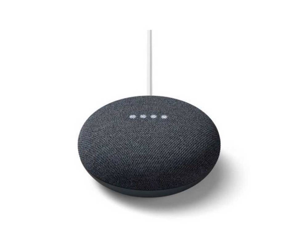 Gray Google Nest speaker