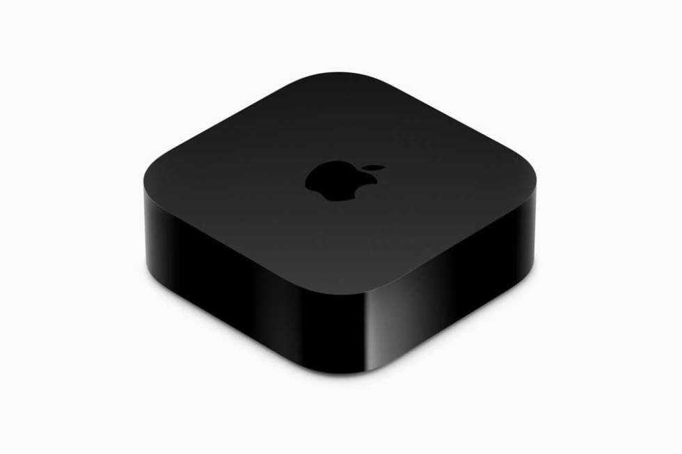 New Apple TV in black