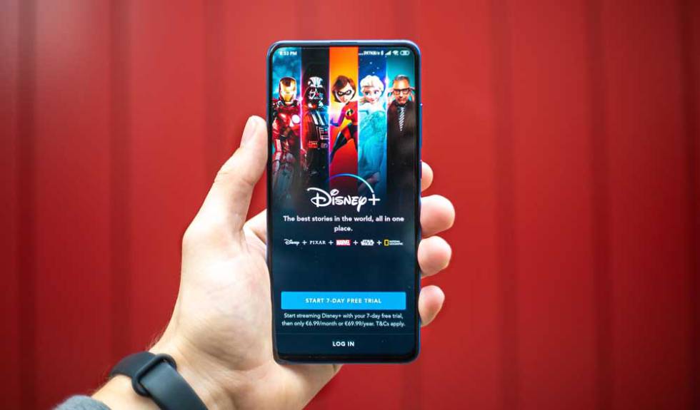 Disney+ app on mobile