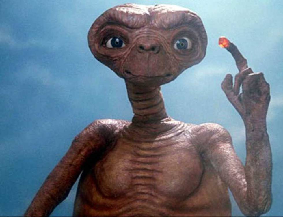 A character from the movie ET is available on Netflix