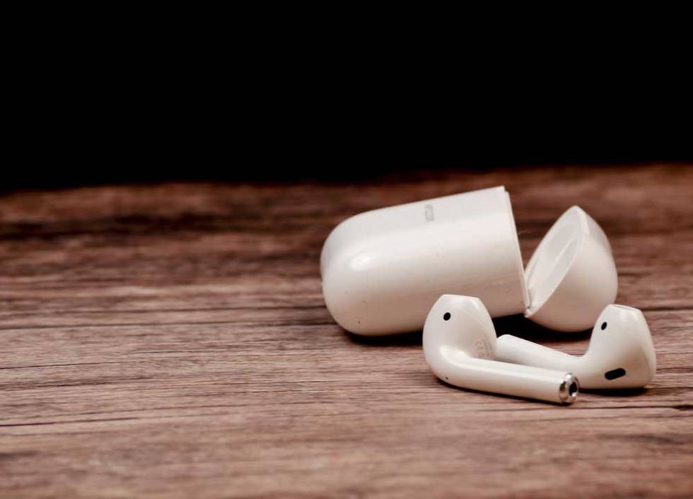 White Apple AirPods