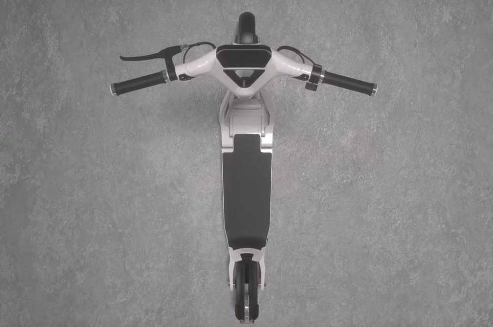 Top view of the McLaren Series 1 scooter