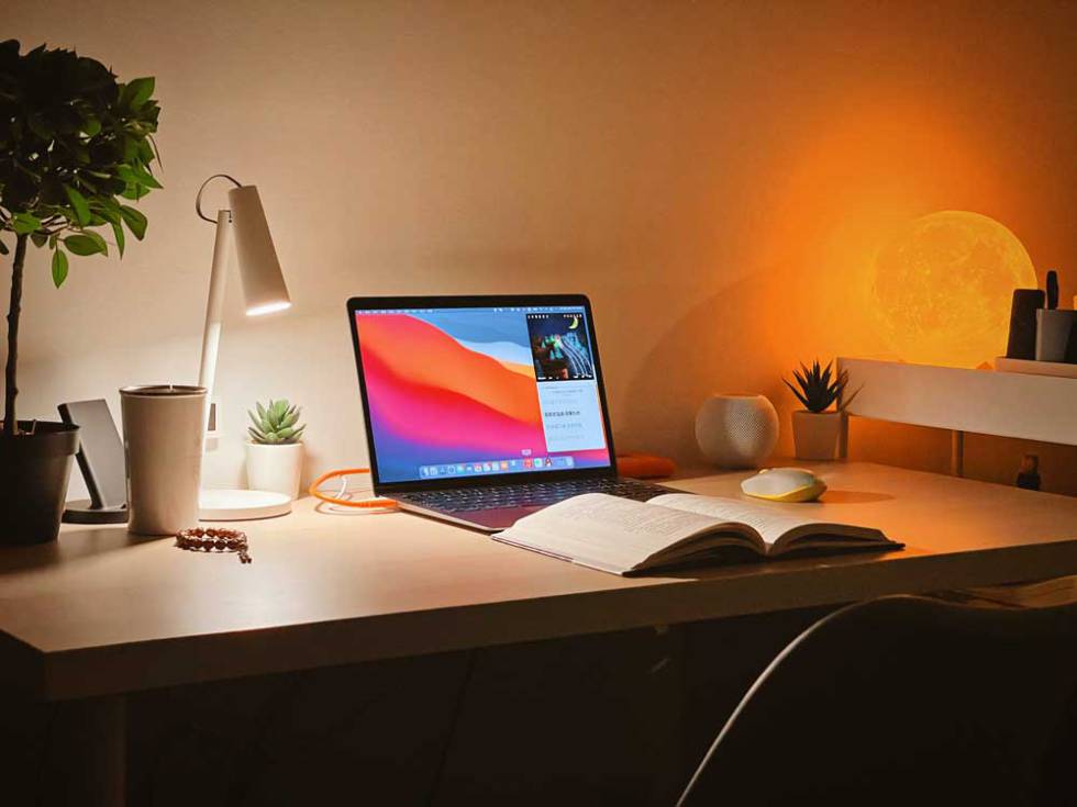 Apple MacBook laptop on a table