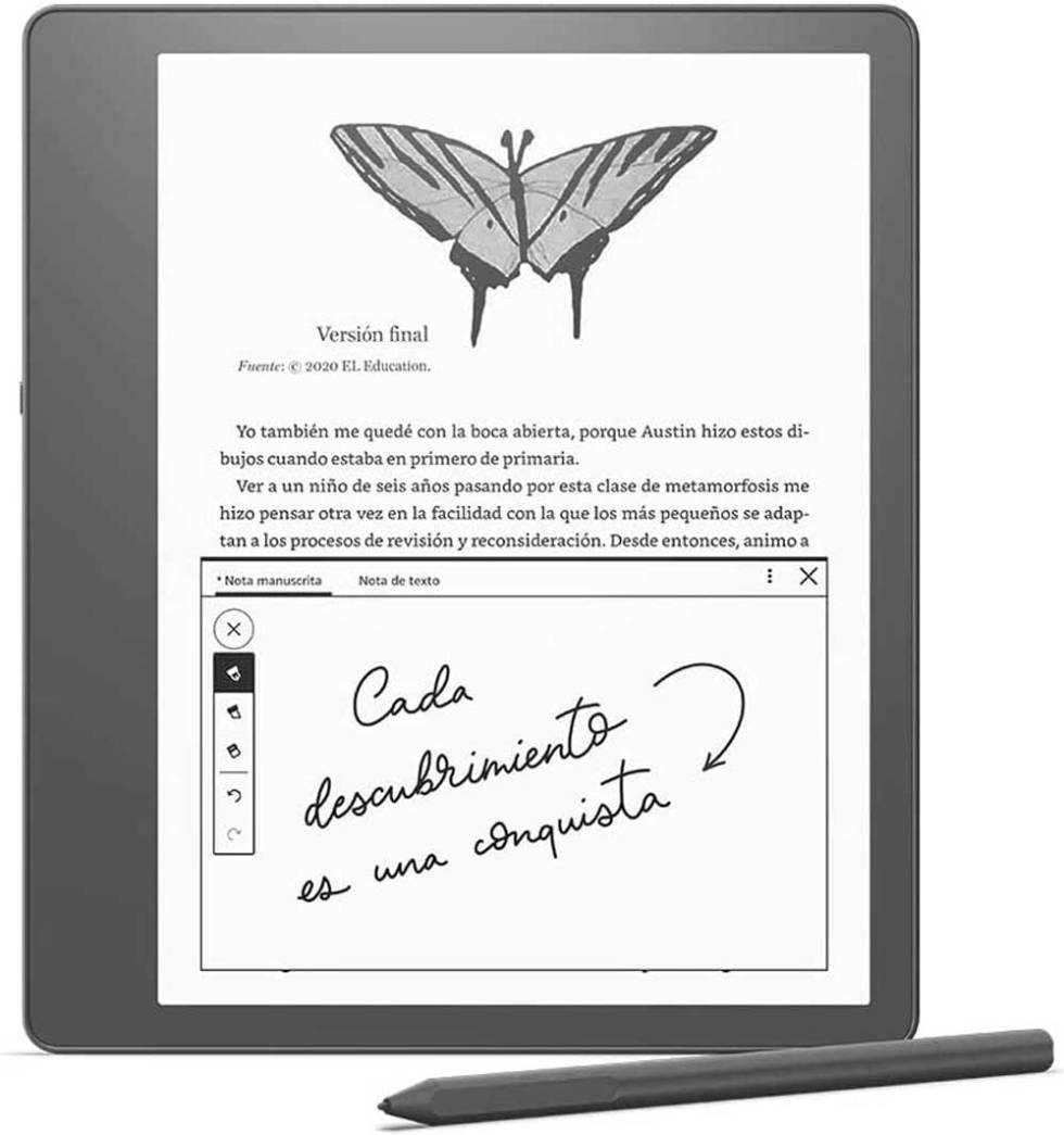 Black Kindle Scribe front