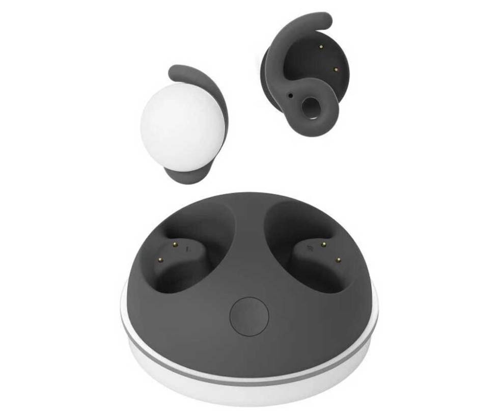 White LG Breeze earphones