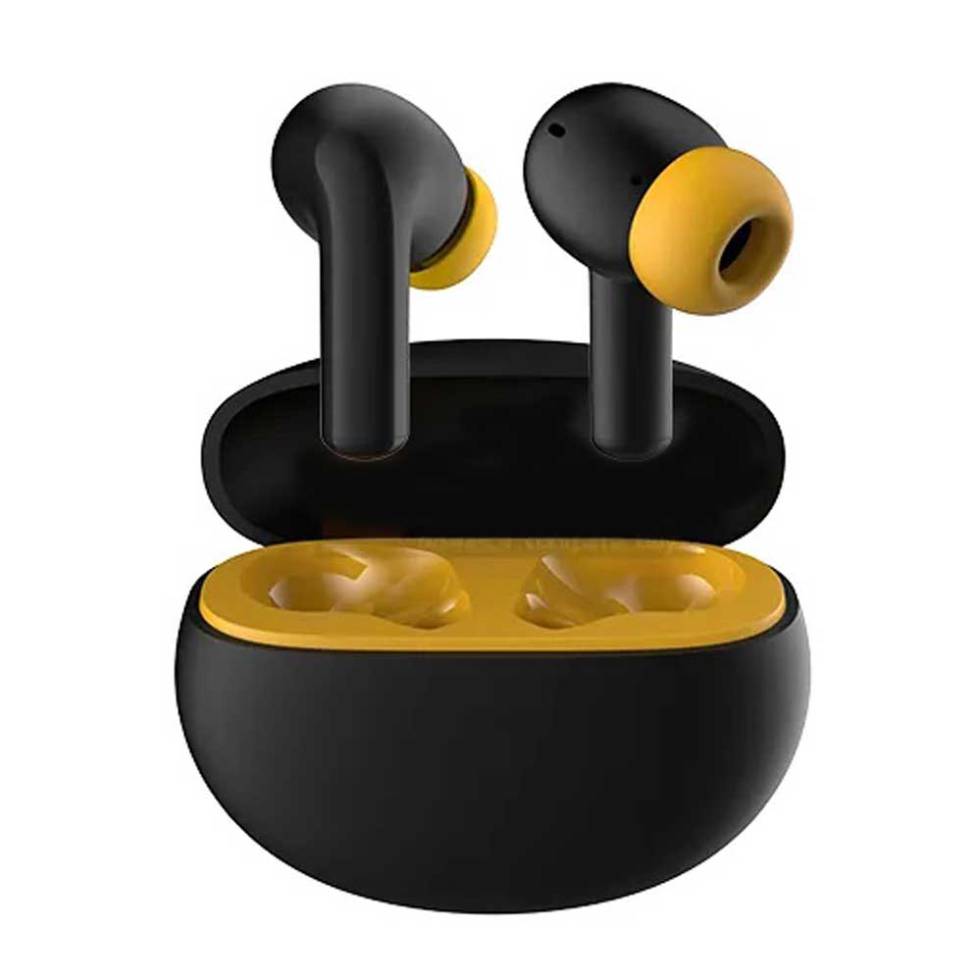 POCO Pods headphones in black and yellow
