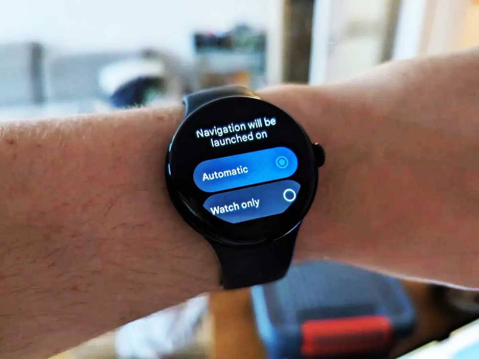 Using Google Maps on a Wear OS watch