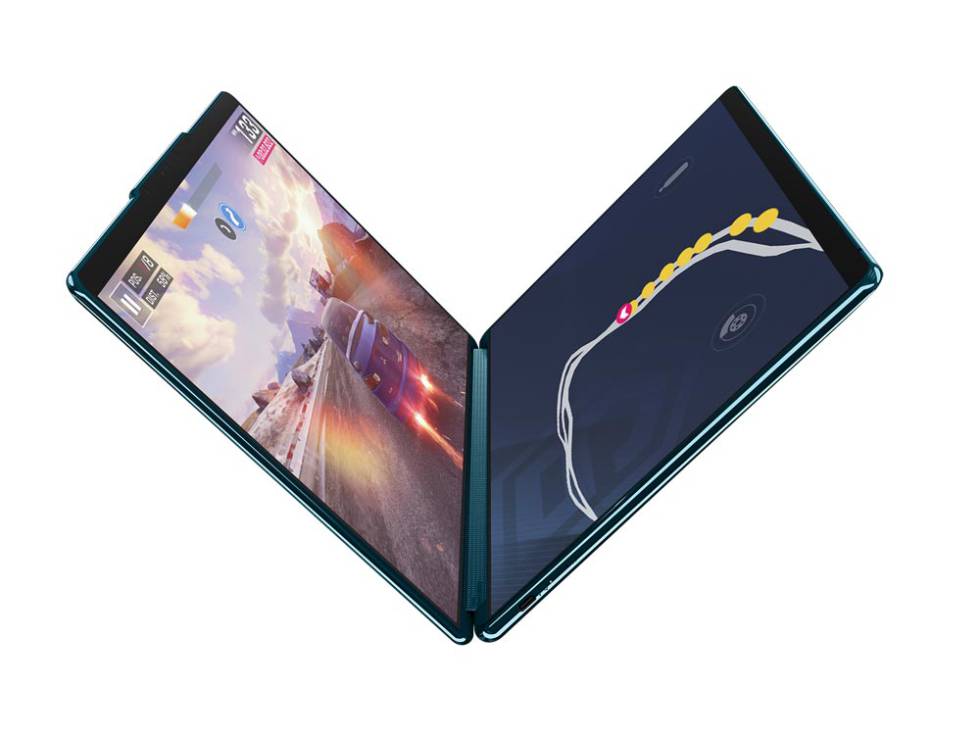 Two screens of Lenovo Yoga Book 9i