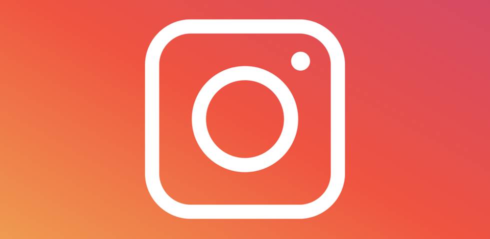 Instagram logo with red background
