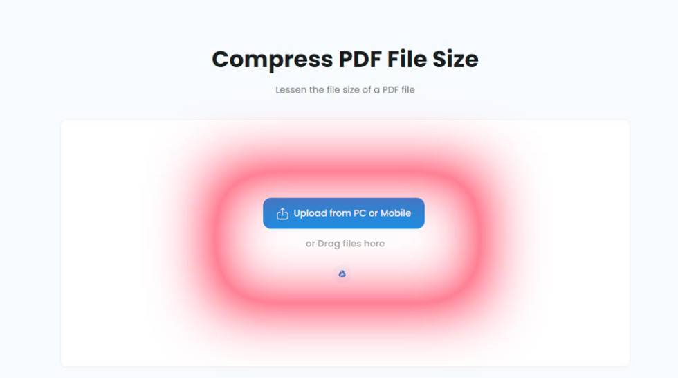 Using TinyWow web to shrink PDF