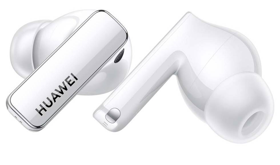 White Huawei FreeBuds Pro 2+ earphones