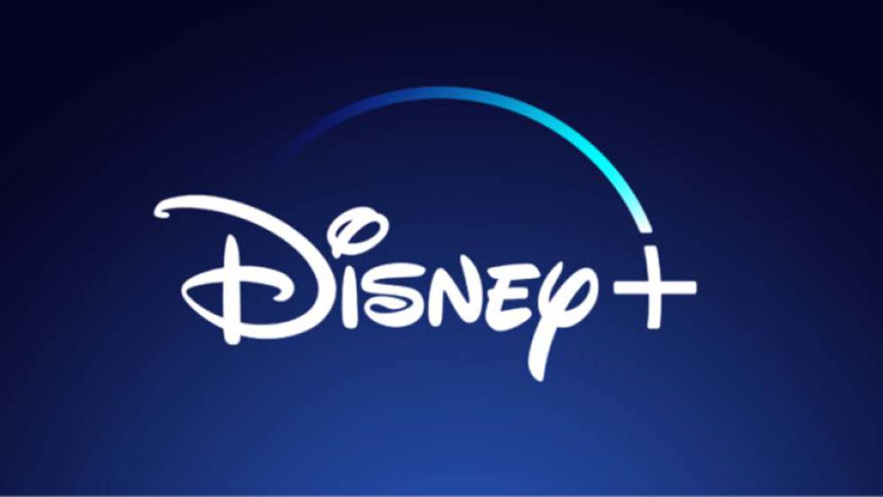 Disney+ logo with blue background