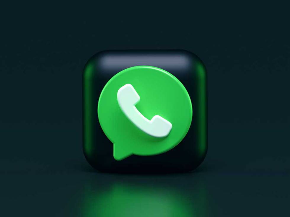 Logotipo en 3D de WhatsApp