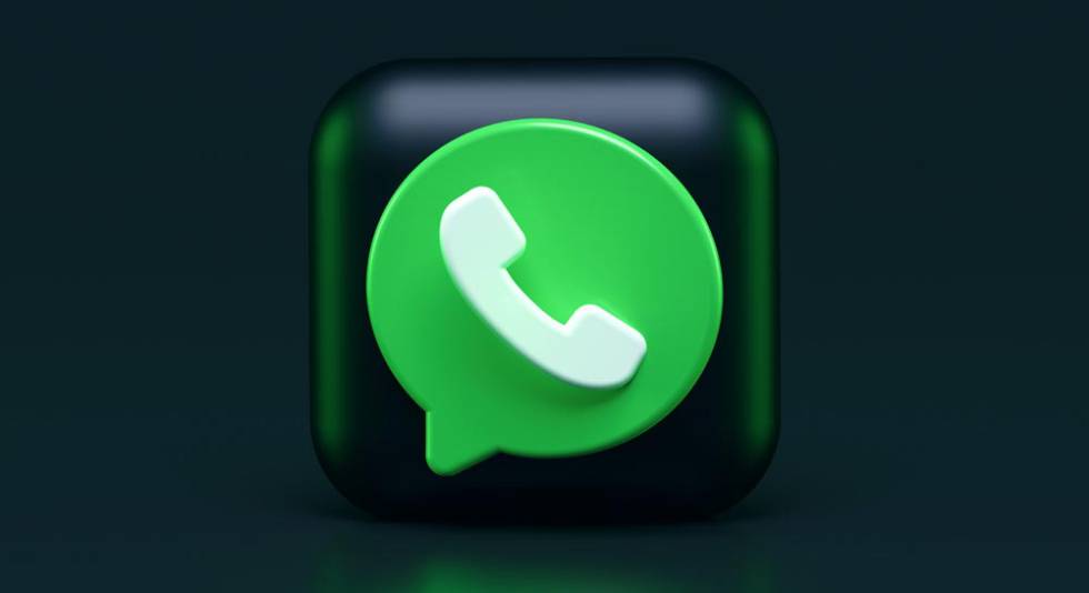 Logo de WhatsApp en un cuadrado