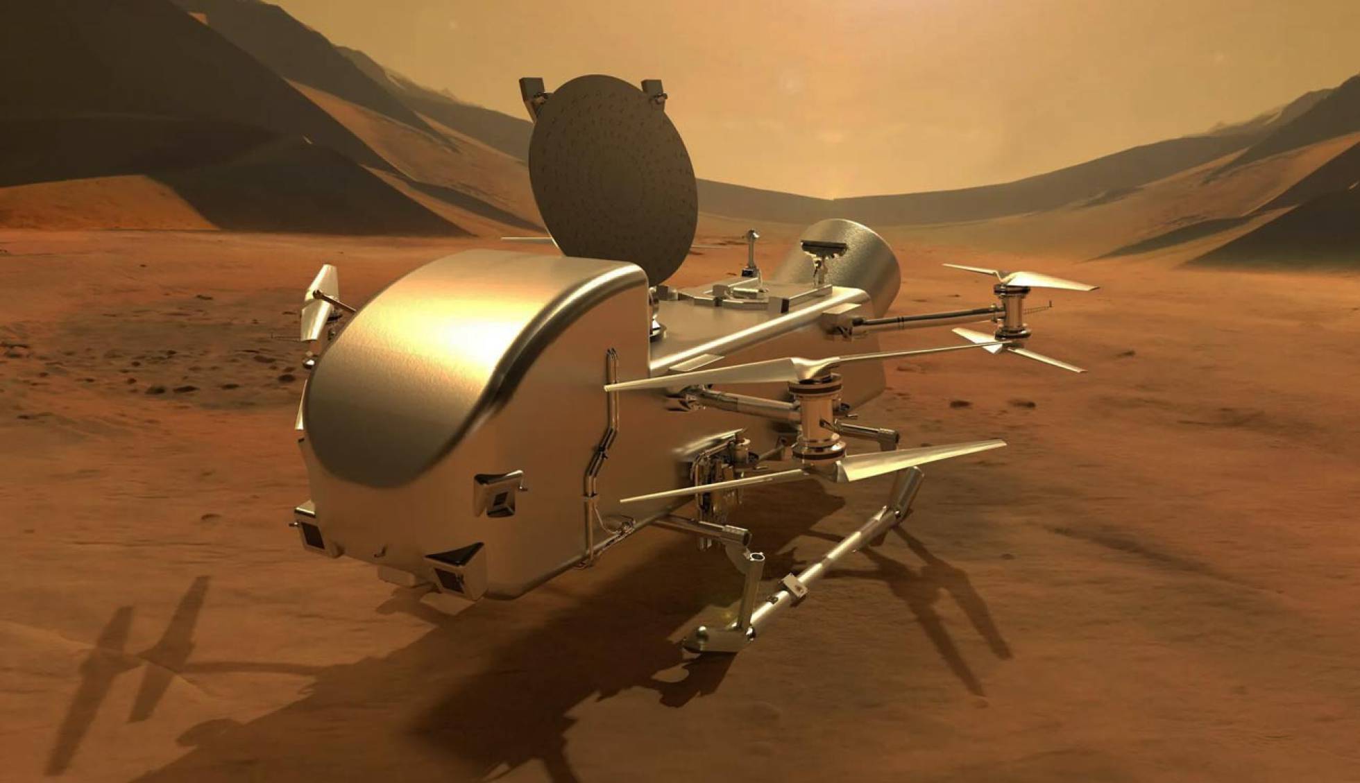 Así es el dron que prepara la NASA que está destinado a explorar Titan