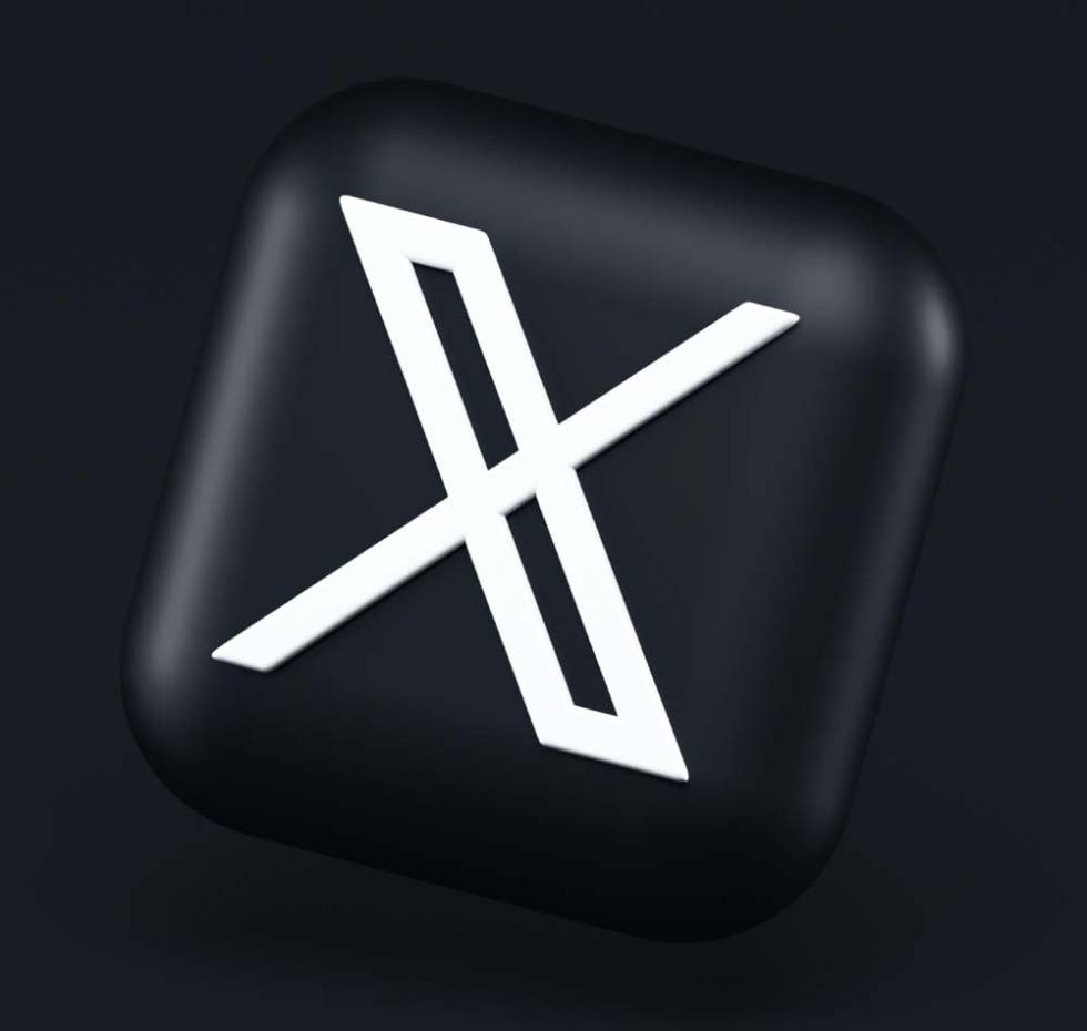 Logotipo de X de forma cuadrada.