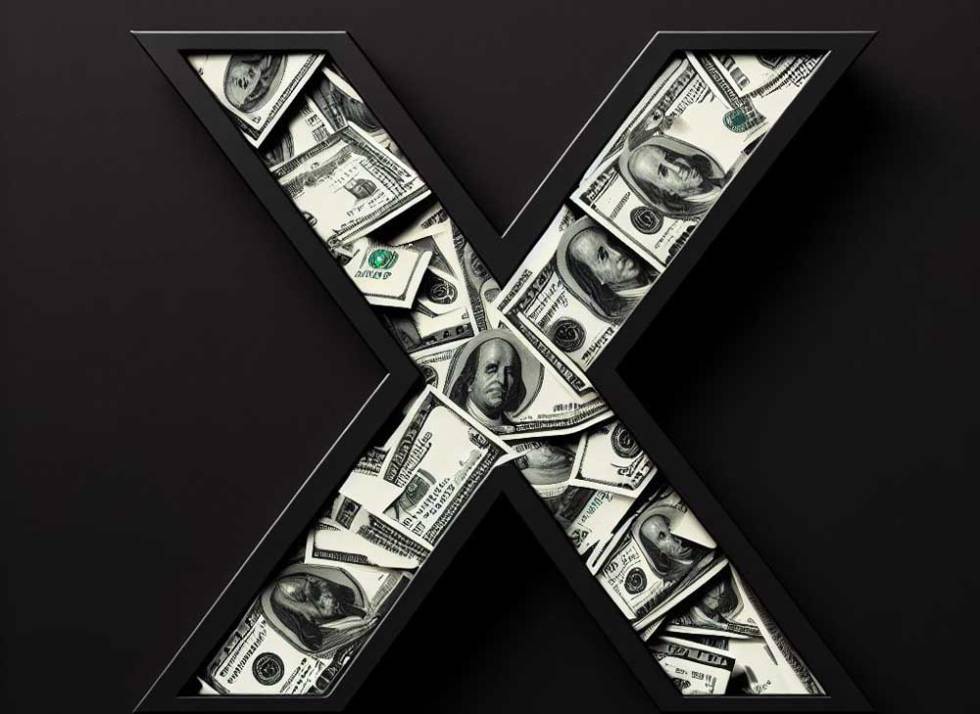 Una X con dinero dentro