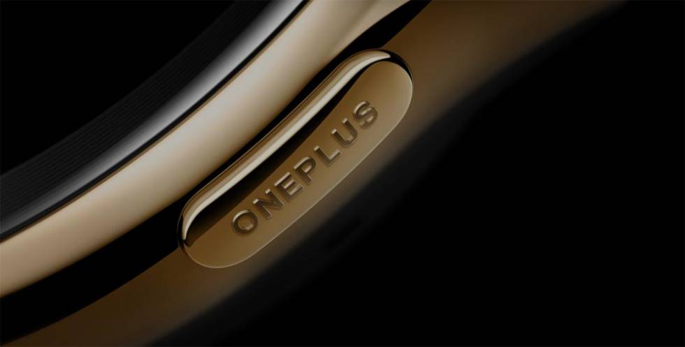 Botón lateral de un reloj OnePlus