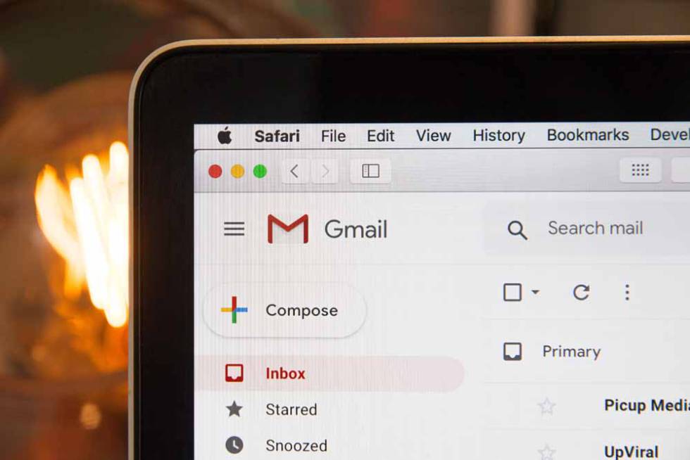 Interfaz de Gmail web