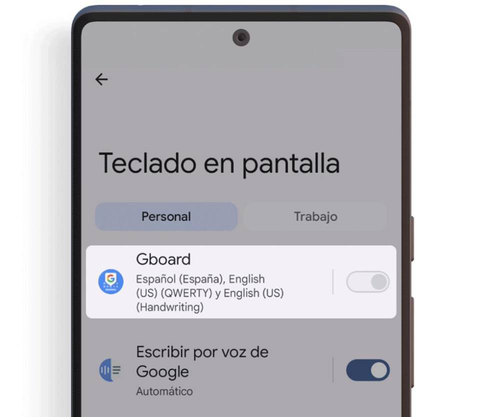 Teclado Gboard de Google